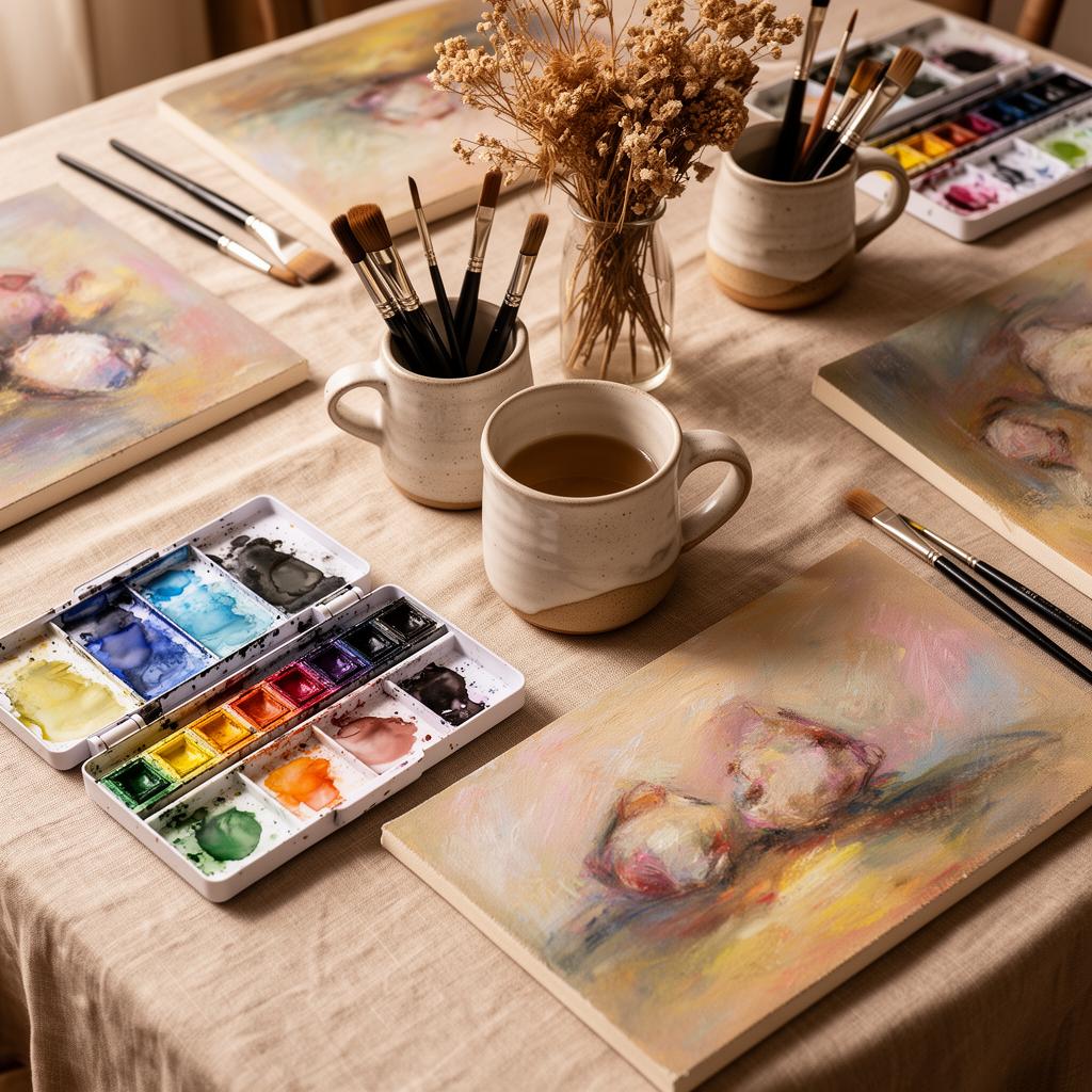 An adult creative workshop at Pony Palette in Hyderabad